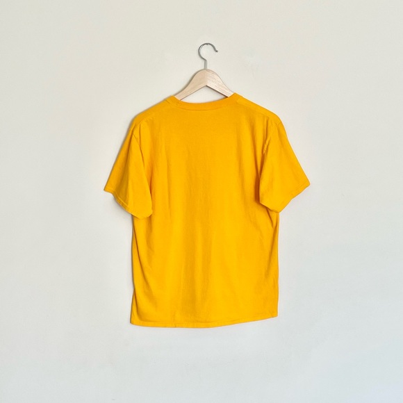 Infinite Discs Roman Bomber Disc Golf Graphic Yellow T Shirt Adult size Medium - Picture 4 of 5